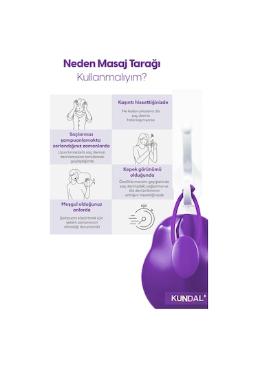 Kundal Saç Derisi Masaj Tarağı