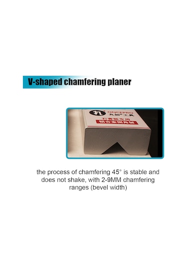 Honmex Alüminyum Profilli V Tipi Tahta Köşe Oyma Aleti - Ahşap, Plasterboard 45 Derece Kenar Düzeltici, Dayanıklı Sk5 Bıçağı