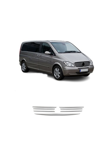 Mercedes Viano Krom Ön Panjur 7Prç 2004-2010 Arası P.Çelik