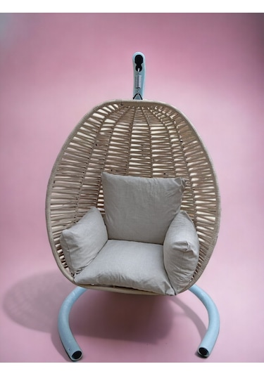 İstanbulmob Bahçe Balkon Salıncak Krem