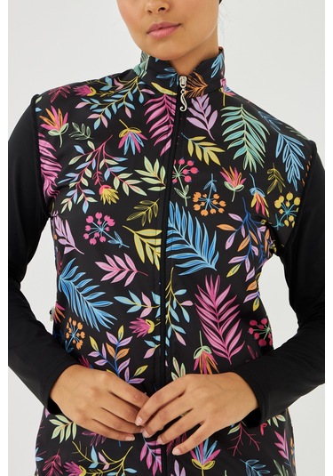 Tam Kapalı Tesettür Mayo Deniz Mayosu Td21-249 Siyah