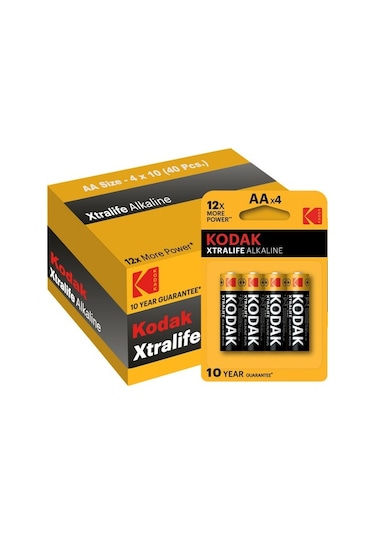 Kodak Xtralife Alkaline Kalem Pil AA  40 Adet