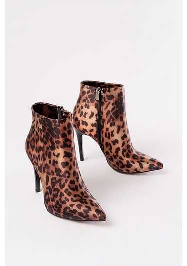 Olya Garantili İnce Topuklu Sivri Burun Yandan Fermuarlı Kadın Leopar Desen Bot Olya-1979 Leopar - Siyah Olya Garantili İnce Topuklu Sivri Burun Yandan Fermuarlı Kadın Leopar Desen Bot Olya-1979 Leopar - Siyah