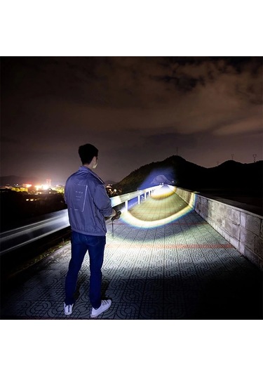 3000 Lümen Güçlü El Feneri Wt-600 Çok Renkli