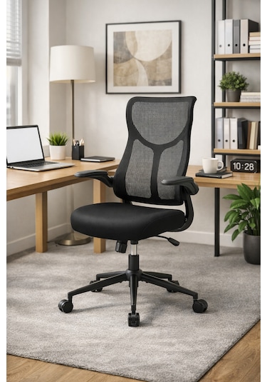 Techno Rest X Ergonomik File Sırtlı Ofis Çalışma Koltuğu Siyah Siyah