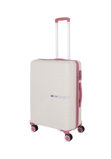 Mçs Polipropilen Valiz V374 65 Cm S21yy100000665 00434 Kemik/koyu Pudra Kemik - Pembe