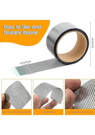 Sineklik Tamir Bandı Kaliteli Tamir Bandı Bant Yaması  5 CM x 2 M