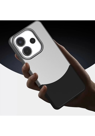 Xiaomi Redmi Note 14 5g Kılıf Magsafe Şarj Kartlıklı Mıknatıslı Duble 1.7mm Kapak Kart Bölmeli Laciv