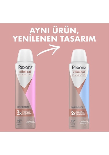 Rexona Clinical Protection Confidence Kadın Sprey Deodorant 150 ML