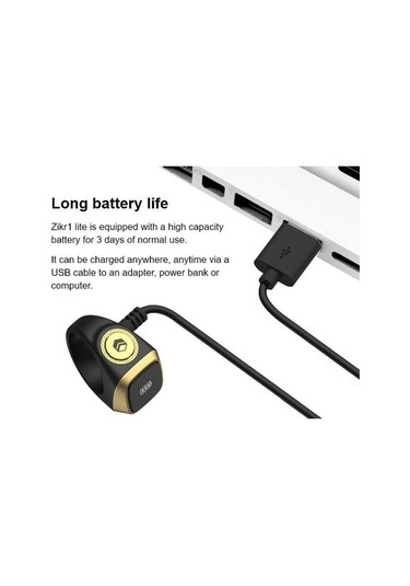 Ezan Okuyan Dijital Yüzük Tesbih Zikirmatik 22mm Zümrüt Yeşili