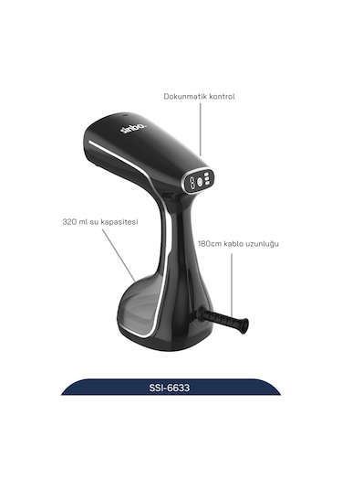 Sinbo SSI-6633 1640 W Dikey Buharlı Kırışıklık