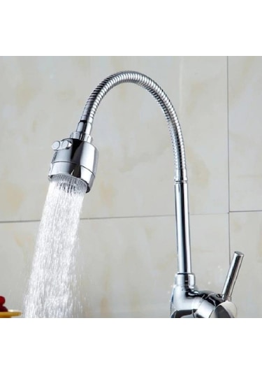 Pronto Krom Musluk Başlığı/kubar Boru/fonksiyonlu Musluk Başlığı
