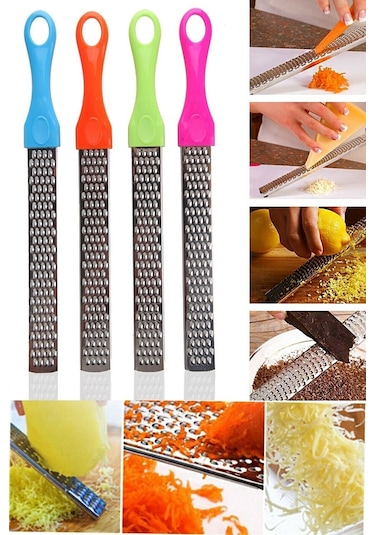 Qniay Pratik Uzun Renkli Saplı Limon Peynir Rendeleme