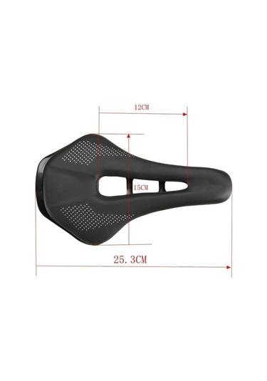 Suntek Kalınlaşmak Yol Bisikleti Eyer Şok Emme Yastığı Siyah