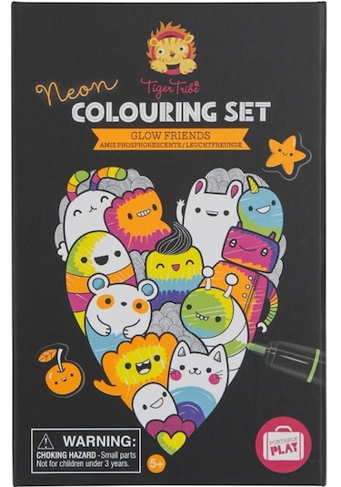 Tiger Tribe Neon Boyama Seti - Glow Friends