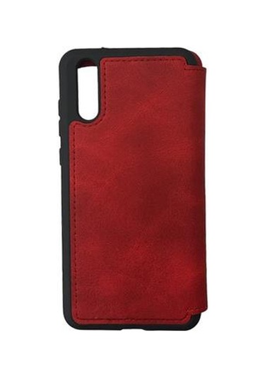 Jopus P20 İle Uyumlu Premium Kapaklı Kılıf Kırmızı Kırmızı
