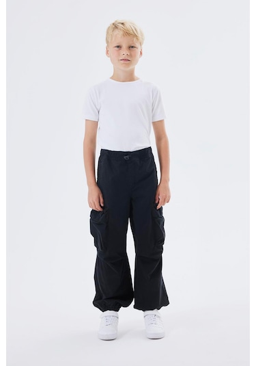 Name It Nkmben R Parachute Twı Pa Siyah Erkek Çocuk Pantolon Siyah