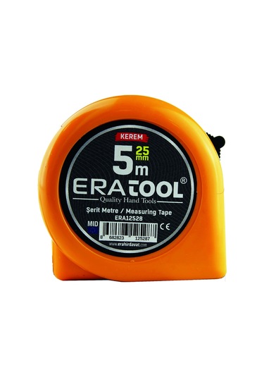 Şerit Metre 5 25mm - Sarı Era12528 Kerem Eratool