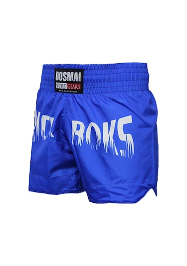 Dosmai Dijital Baskılı Kick Boks Spor Şort Mavi Kbs248