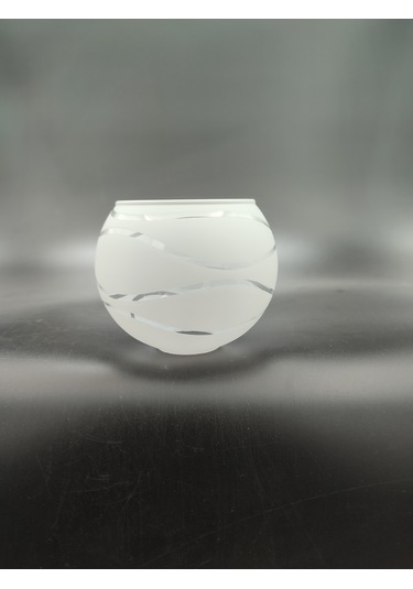 Küçük Avize Camı.suyolu,beyaz Çap:10.00cm-duy Yuvası:3.00cm E.14 Süt Beyaz