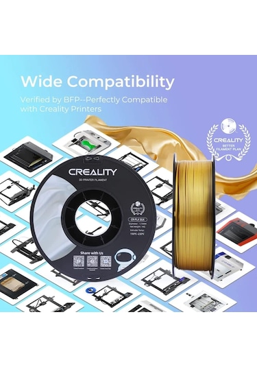 Creality Cr-silk Pla 1,75mm 3d Baskı Filament 1kg - Mor - Urhanshop Yetkili Satış