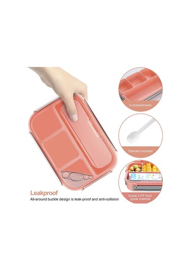 Neevoyu Yeşil 1.3l Plastik Mutfak Kutusu, Bölmeli, Taze Tutucu, Öğrenci/içki Sıcaklığı İçin, Piknik/kamp Uygun, 22.6x16.1x6.5cm Yeşil