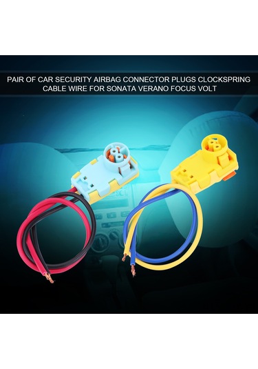 Yaozixa Oto Airbag Bağlantı Plugları 2 Adet - Sağlam Plastik Ve Metal - Focus, Volt, Equinox, Sonata Uyumlu - Kol Saati Yayı Konnektörü Yerine Değiştirme Parçası