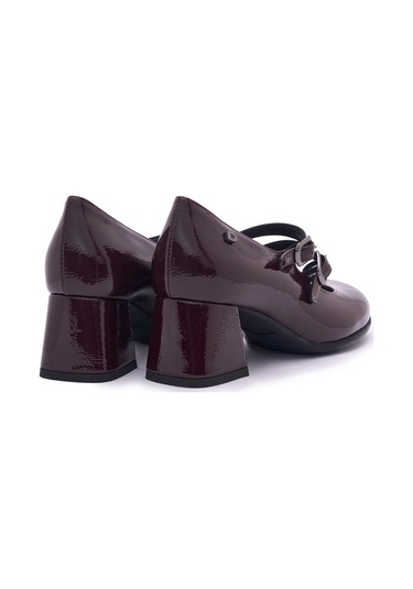 Bordeaux Naplack Topuklu/ Stiletto Kadın 205307ds Donna Serena 5307ds Naplack Bordeaux Naplack