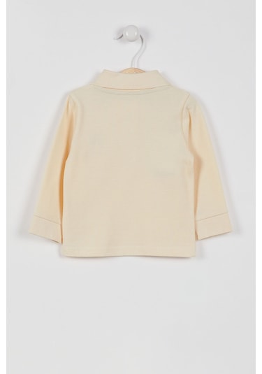 U.S. Polo Assn. U.S. Polo Assn Lisanslı Classic Fildişi Bebek Uzun Kol Yakalı Sweatshirt Fildişi