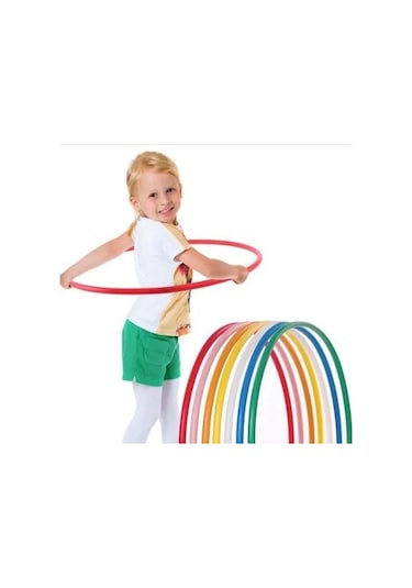 10 Adet Renkli Hulahop Jimnastik Çemberi Oyun Seti 10 Adet 48 CM