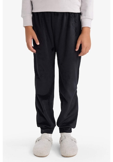 Defacto Erkek Çocuk Pijama Takımı Kadife Baskılı Uzun Kollu Üst Uzun Alt F0878a825wnar138 Antrasit-ar138