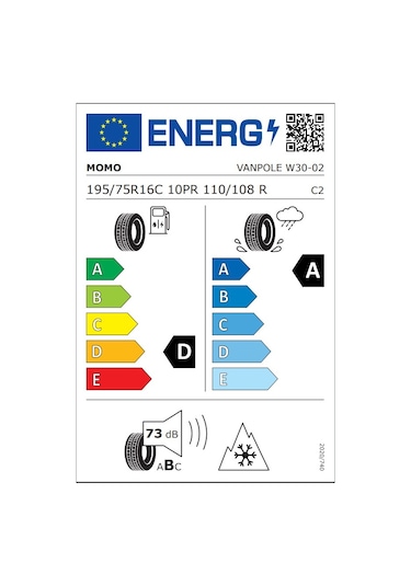 Momo 195/75 R16 110/108H Van Pole W-30 Kış Lastiği 2025