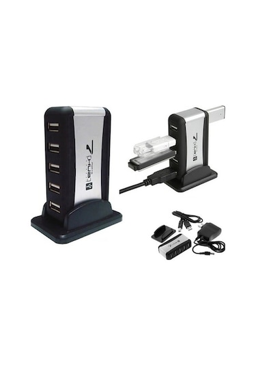 7 Port Usb Çoklayıcı Usb Hub Çoğaltıcı - Adaptörlü Pc Notebook (533633207)