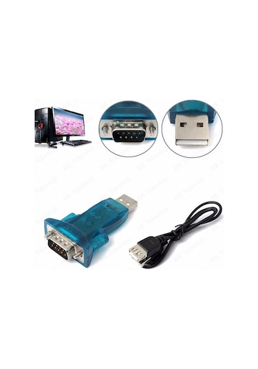 Usb 2.0 To Rs232 Seri Com Db9 Çevirici Adaptör