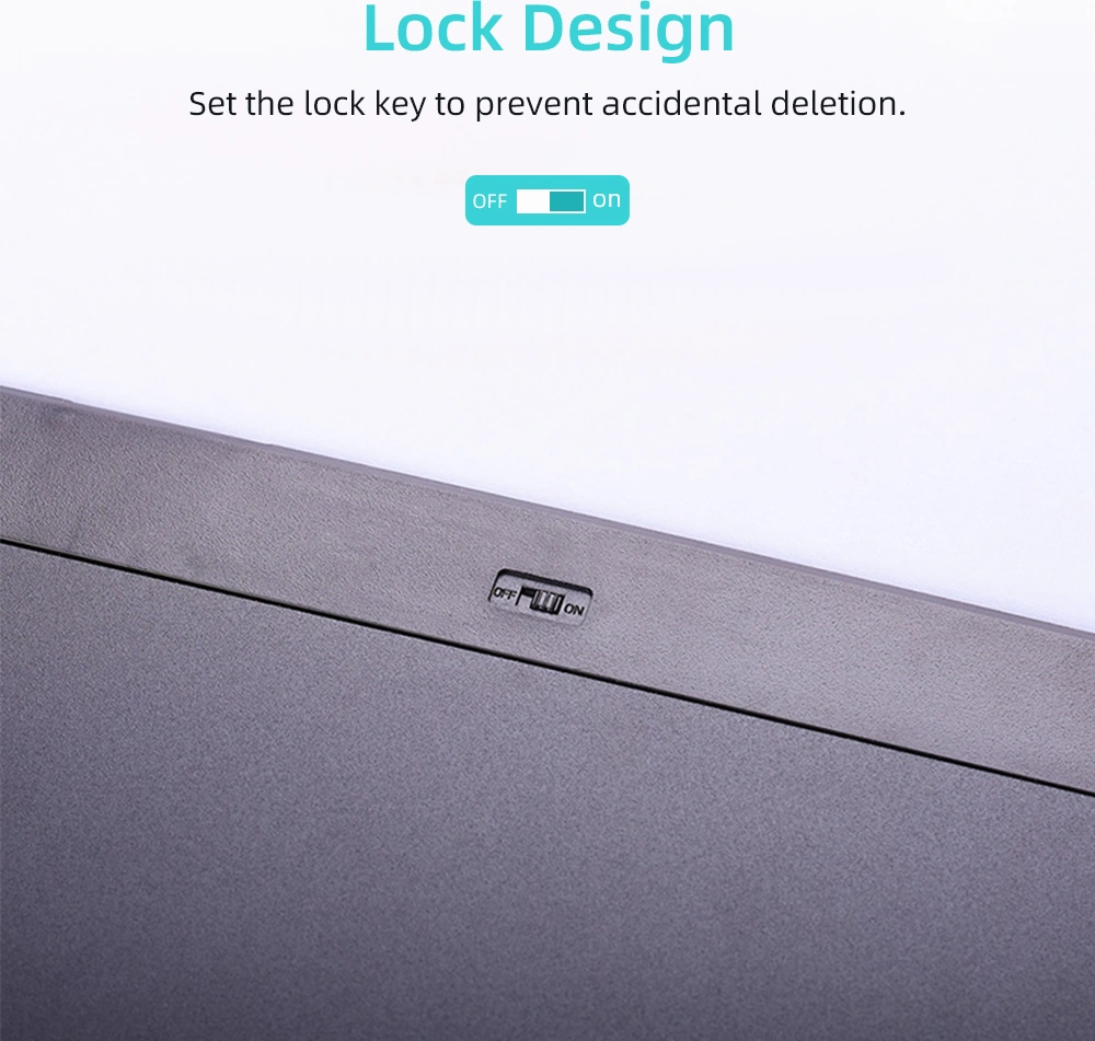 Neevoyu 12 İnç Renkli Lcd Çizim Tahtası - Çocuklar İçin El Yazısı Tablosu, Tek Tuşla Silme Ve Kilitleme Fonksiyonu, Yeşil İç İçe Düğme Pil Yeşil