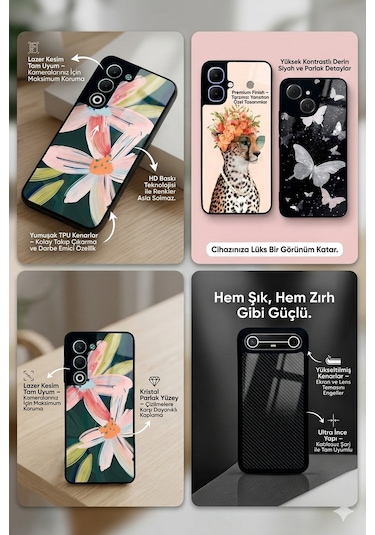 Apple Uyumlu iPhone 13 Leopar Tasarımlı Glossy Telefon Kılıfı Çok Renkli