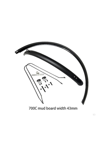 Pazly 700c Yol Bisikleti Çamurluk Seti, Dar Lastik Koruyucu, Ön-arka Çamurluk, Çok Renkli Pvc Çok Renkli