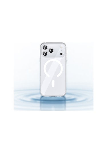 İphone 17 Pro Uyumlu Kılıf M-safe Şarj Özellikli Benks Crystal Serisi Sert Pc Şeffaf Kapak
