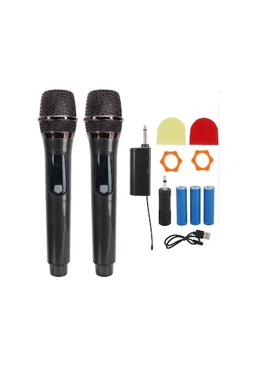 Electroon T-mt07-ee Uhf Sabit Frekanslı 2 Adet Kablosuz Telsiz El Mikrofon