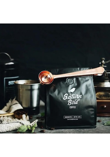 Honmex Altın Renkli Paslanmaz Çelik Kahve Kaşığı Ve Tutucu Seti - Konforlu Kullanim, Estetik Depolama Siyah