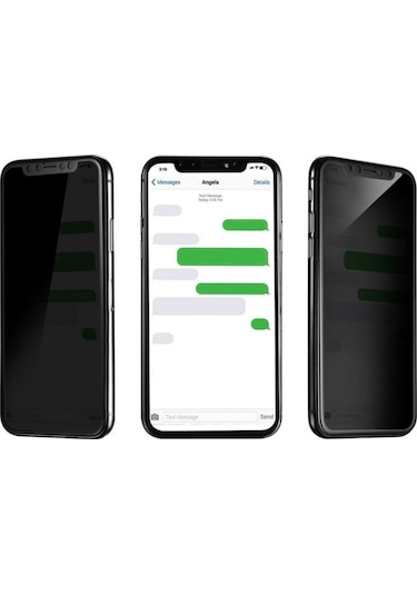 Samsung Galaxy A31 Hayalet Privacy Gizli Cam Ekran Koruyucu Siyah