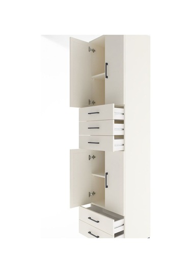 Hyperion Dolap 4 Raflı 5 Çekmeceli 4 Kapaklı 60x44x243 Aytaşı... Aytaşı