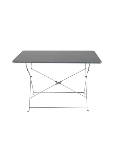 Saba Dikdörtgen Bahçe Masası Antrasit 110x70 Cm Antrasit