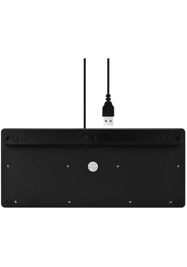 Yeni Siyah İnce Klavye Usb Bilgisayar Mini Klavye Kablosuz Değil Pc