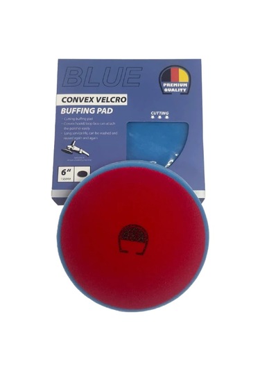 Premium Quality Convex Velcro 155mm Cırtlı Mavi Polisaj Süngeri