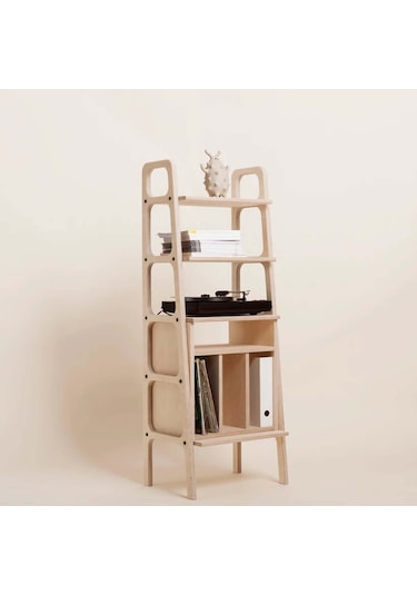 Woodesk Fiore, Ahşap Kitaplık Ve Raf Ünitesi, 140x50 Natural Renk