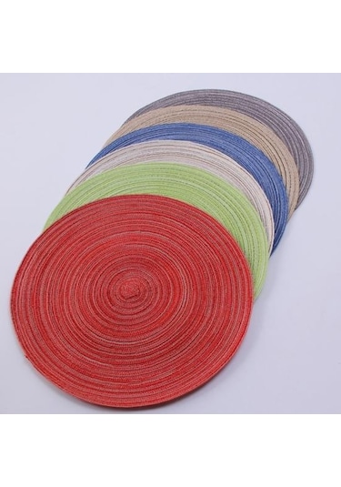 Kahve Talos Yuvarlak Isı Yalıtım Masası Kupa Mat Pad Placemat Kaymaz Bardak Ev Dekor 30cm