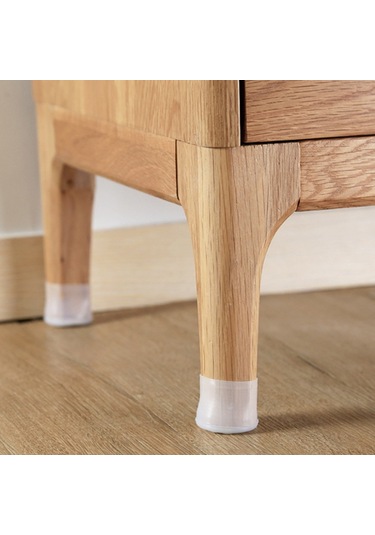 Büro Ev Ofis İçin 8adet Gürültü Emici Mobilya Ayağı Parke Korur Silikon Kılıf Seti Renkli