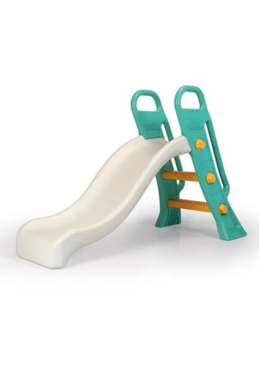 Dolu Küçük Kaydırak Yeşil Beyaz - Turkuaz