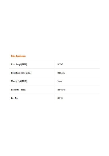 Jh839 B Hareketli Kare Spot